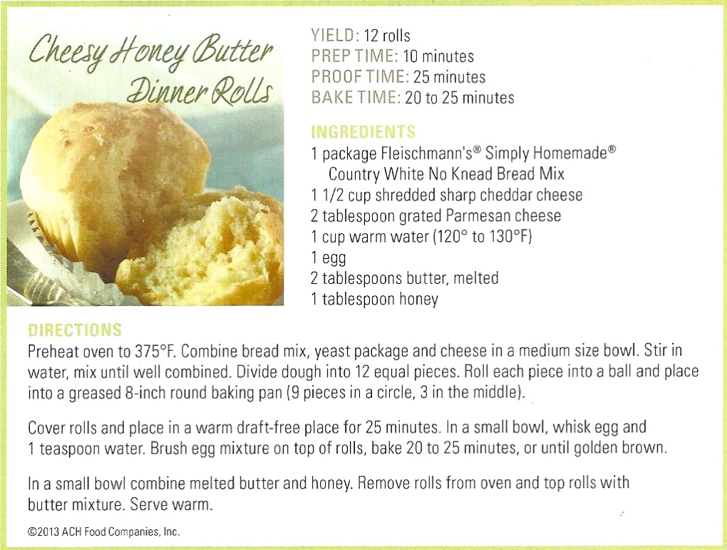 Cheesy Honey Butter Dinner Rolls