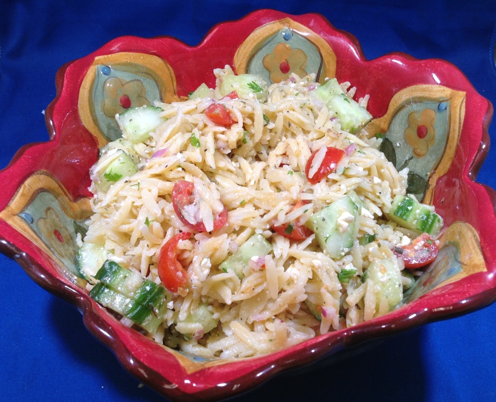 Orzo Pasta Salad with Weber® Just Add Juice® Citrus Herb Marinade